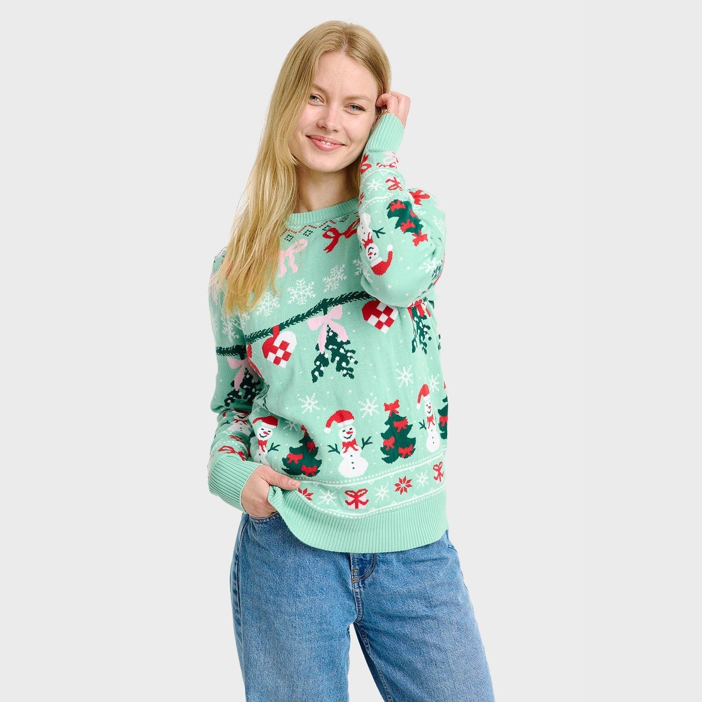 WW | Der gebundene Weihnachtspullover - Damen