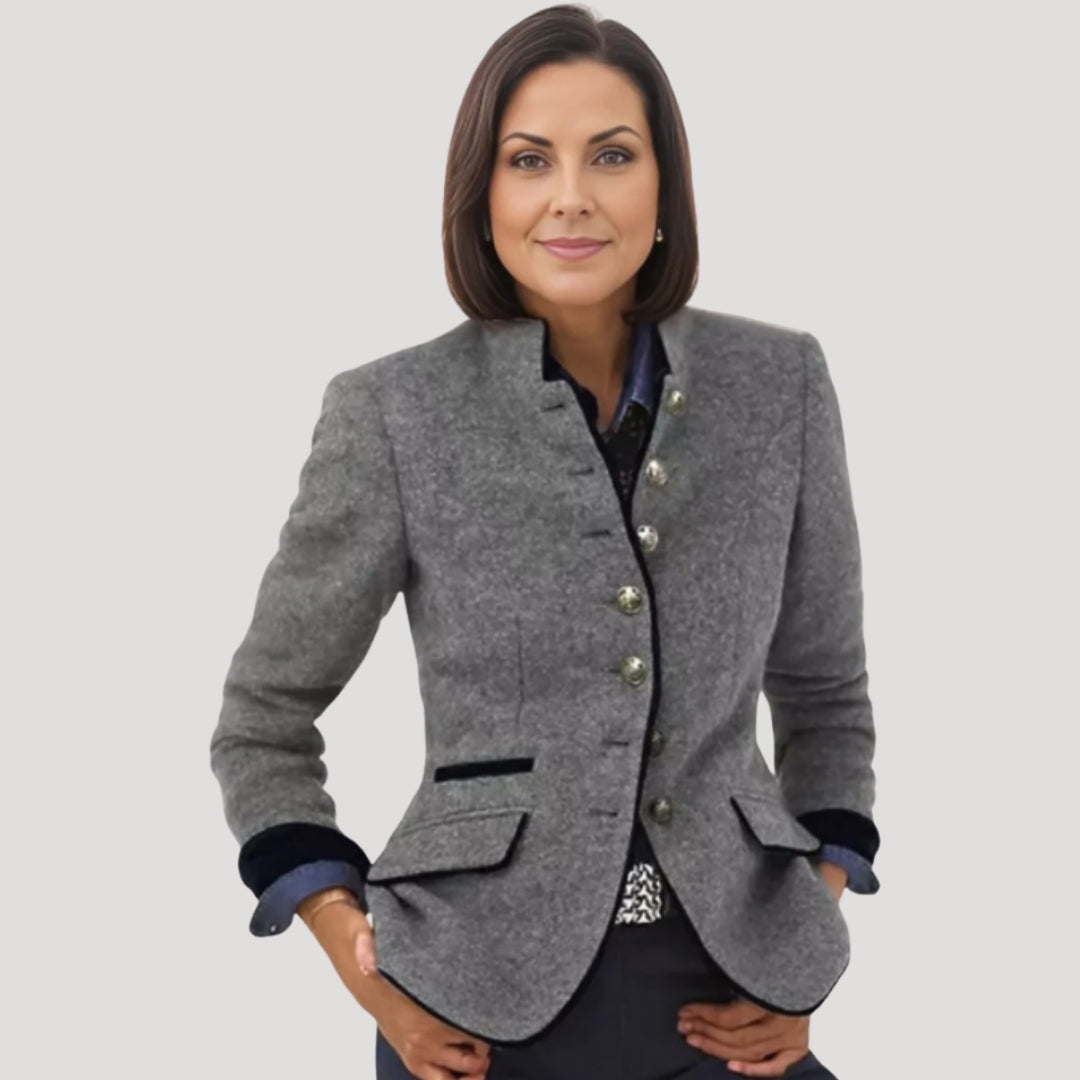 WW | Women's Tweed Jacket Tailored Country Blazer Jacket