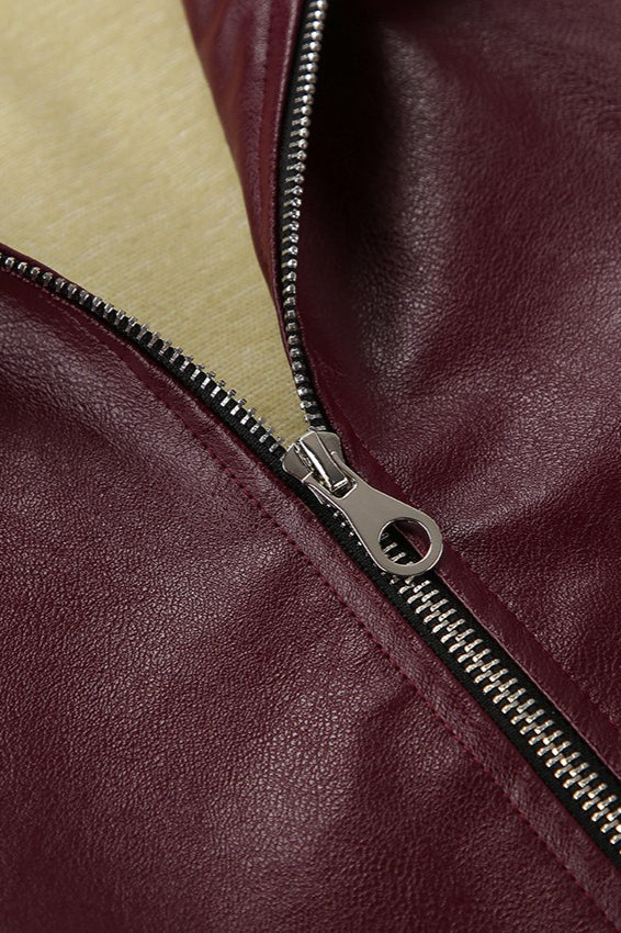 WW | Burgundy Leather Jacket