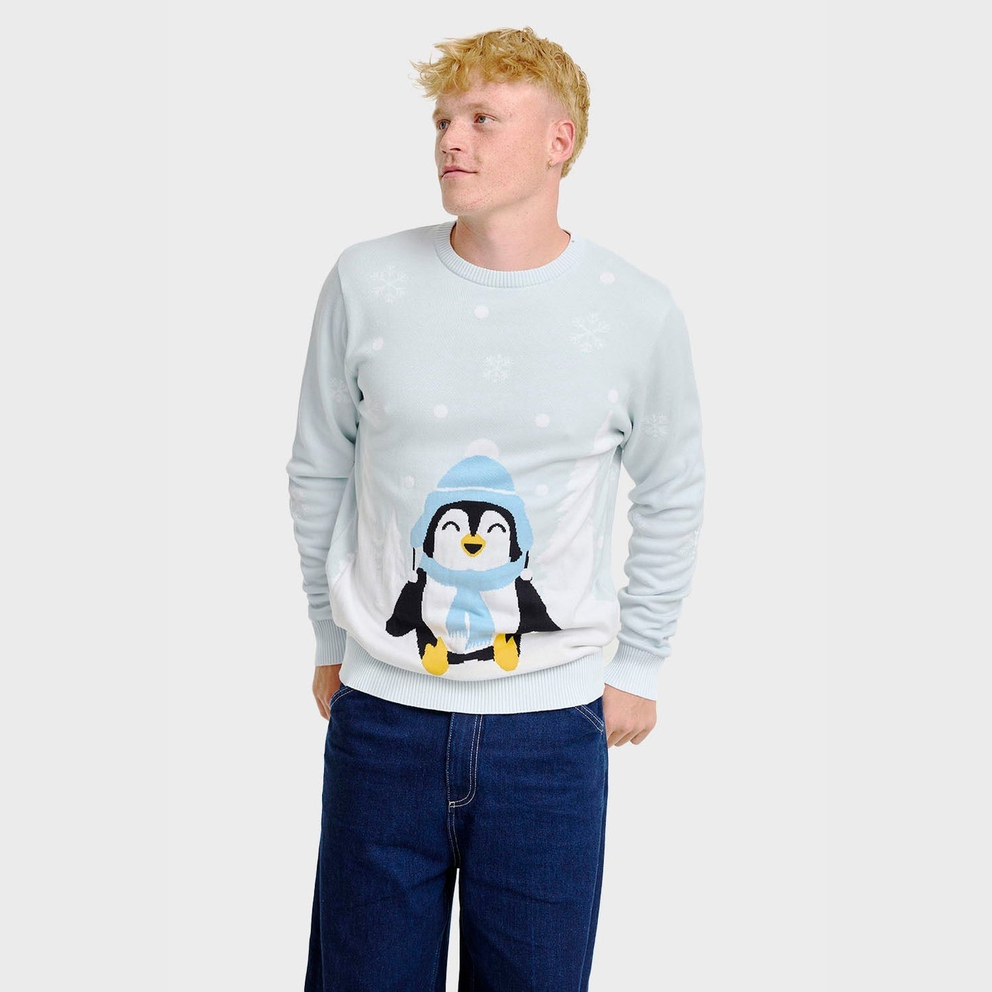WW | Der süße Pinguin Weihnachtspullover - Herren