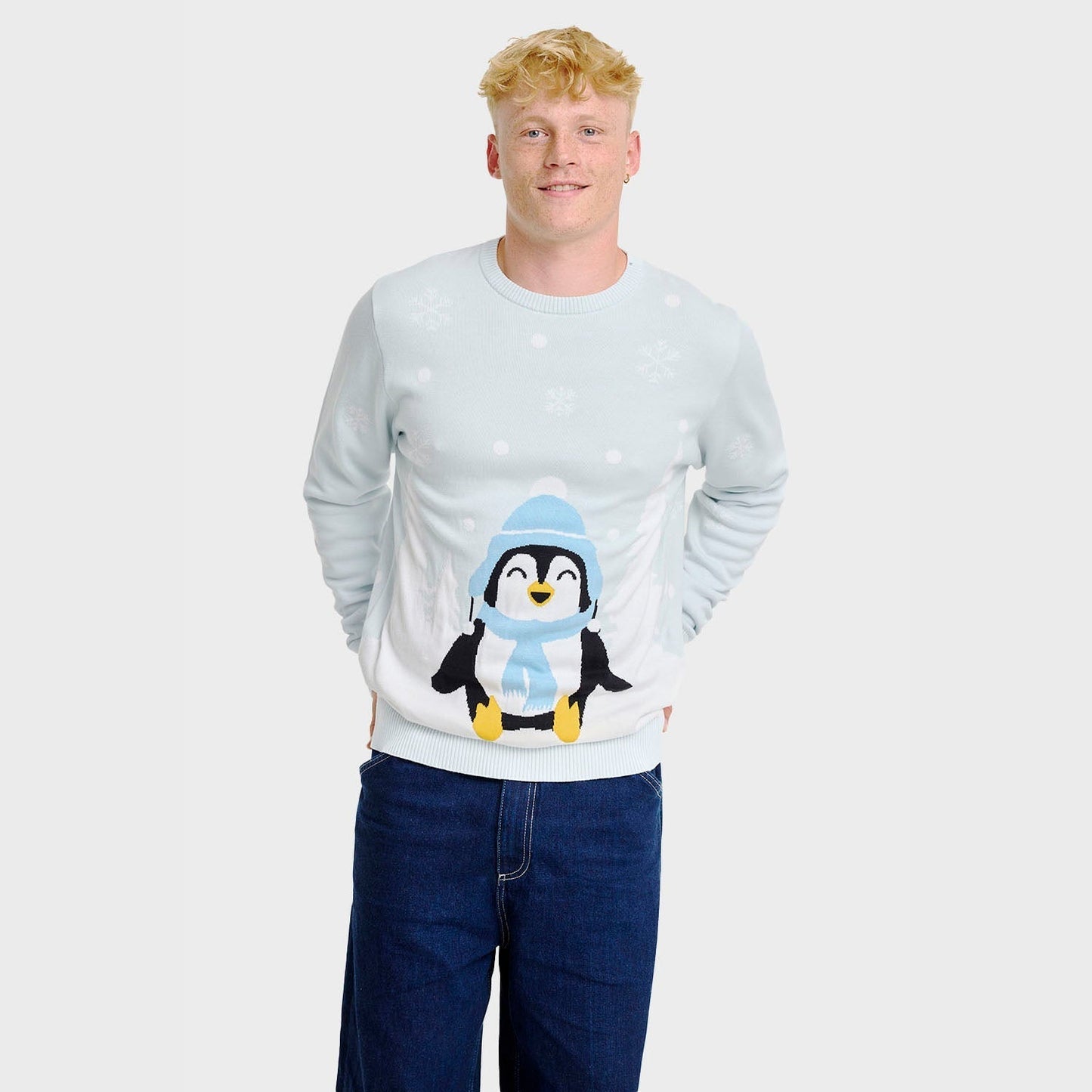 WW | Der süße Pinguin Weihnachtspullover - Herren