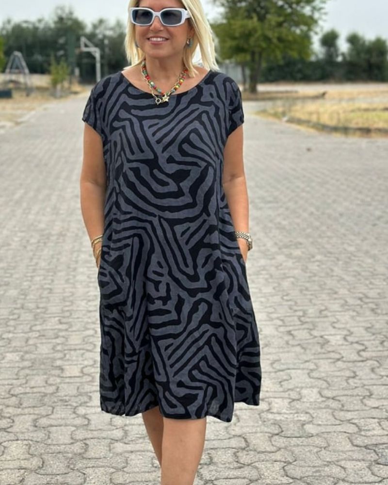 Serin™ | Elegant Printed Dress