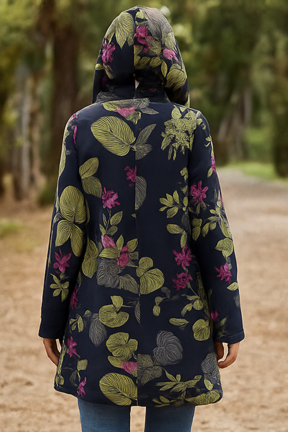 Lamelia Jacket with Fleece Lining - Dark Blue