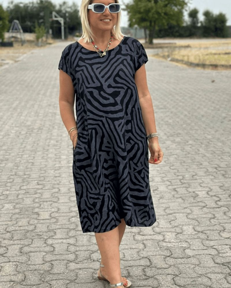 Serin™ | Elegant Printed Dress