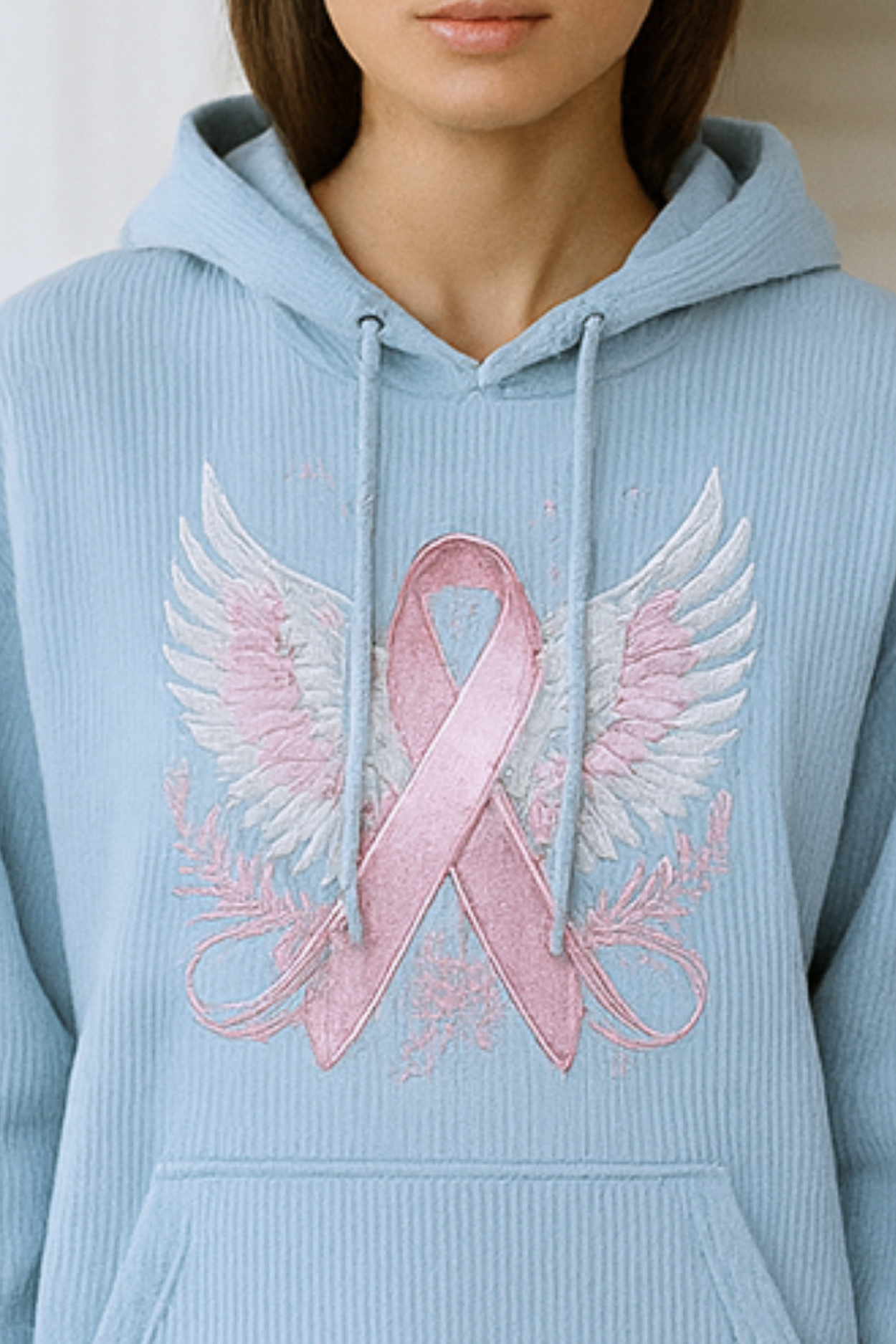 Briana | Sweater with Breast Cancer Ribbon