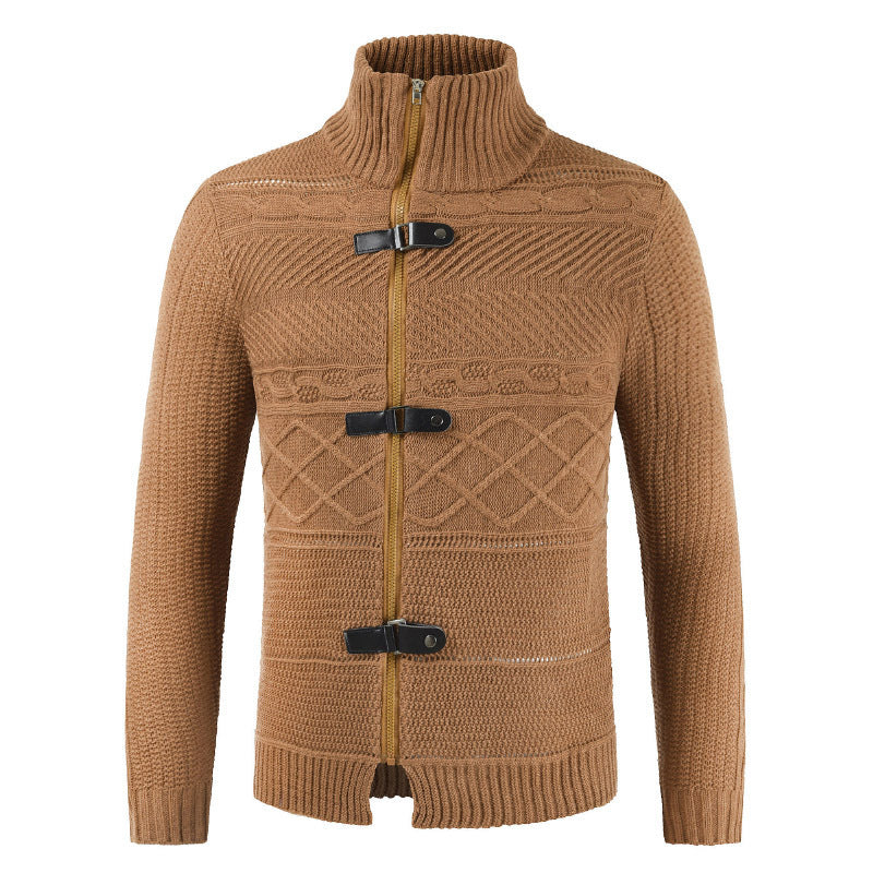 WW | Rollkragenpullover mit stylischem Reißverschluss und Knopfverschluss