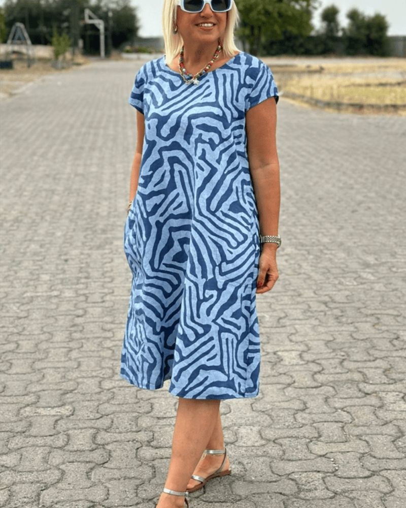 Serin™ | Elegant Printed Dress