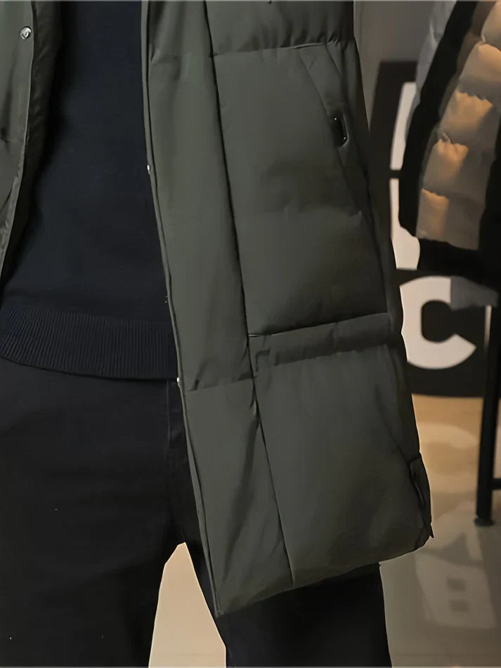 WW | Herren Wintermantel mit Kapuze - Winddichter, gefütterter Parka für kalte Tage