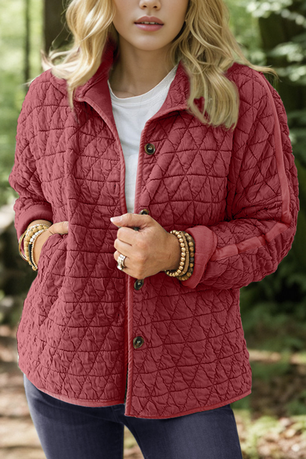WW | Button-down leisure jacket with dropped shoulders and pockets for a casual look