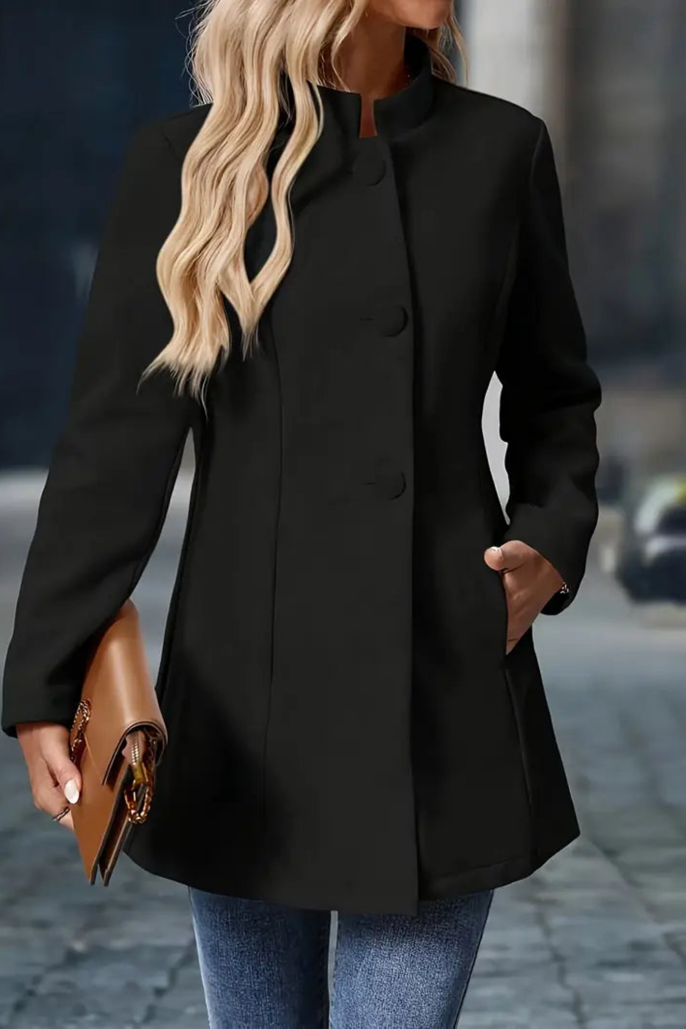 Claire Elegant Jacket - Black