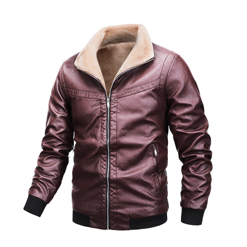 WW | Gequiltete PU-Lederjacke Herren