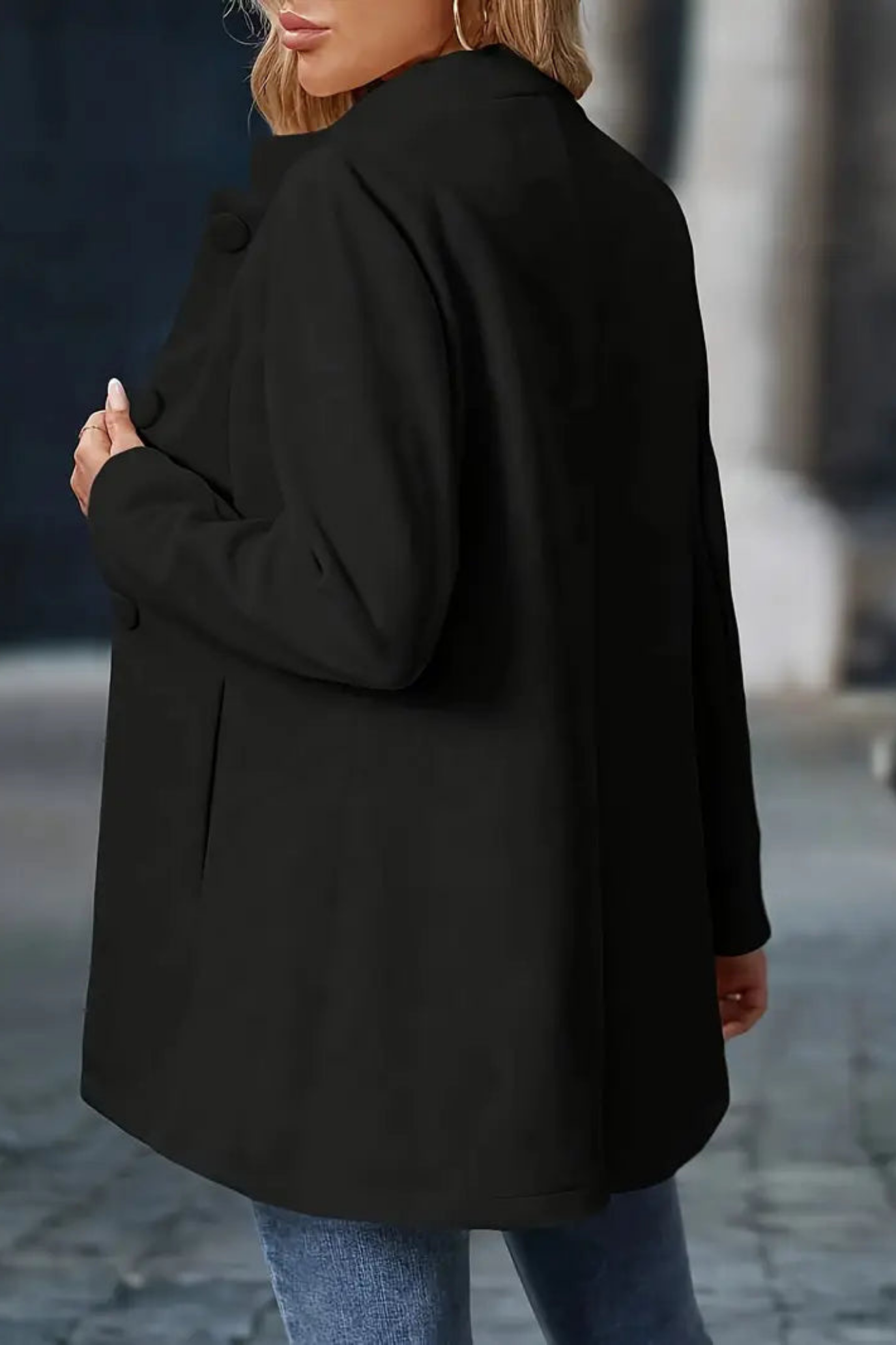 Claire Elegant Jacket - Black