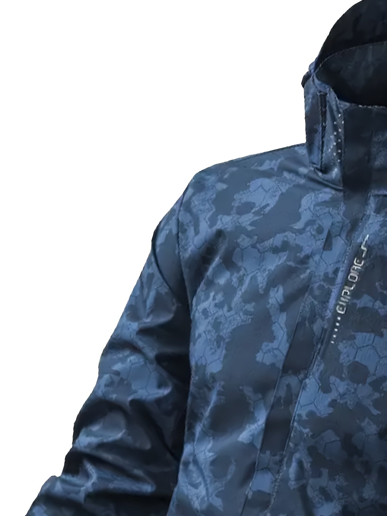 WW | Camouflage Pattern Hooded Windbreaker Outdoor Jacket for Spring for Men - Perfect for Outdoor Activities in Spring