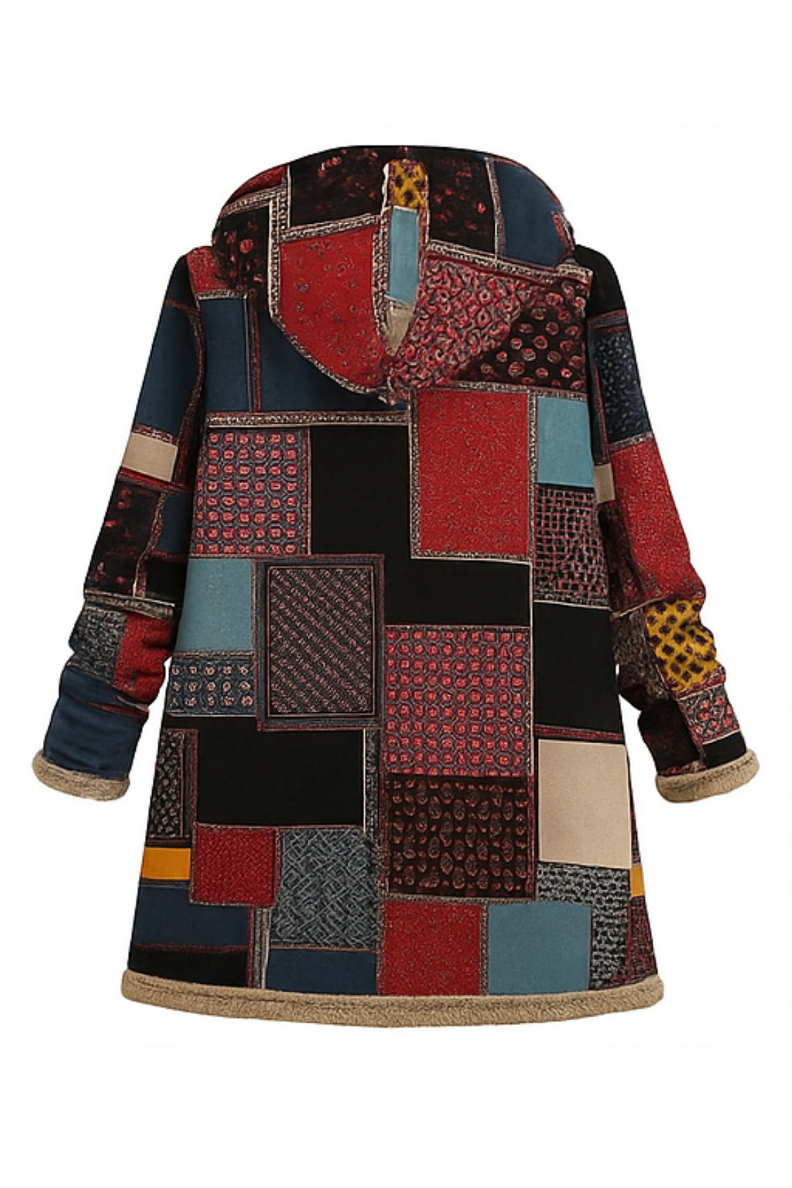 Lamelia Jacket with Fleece Lining - Red