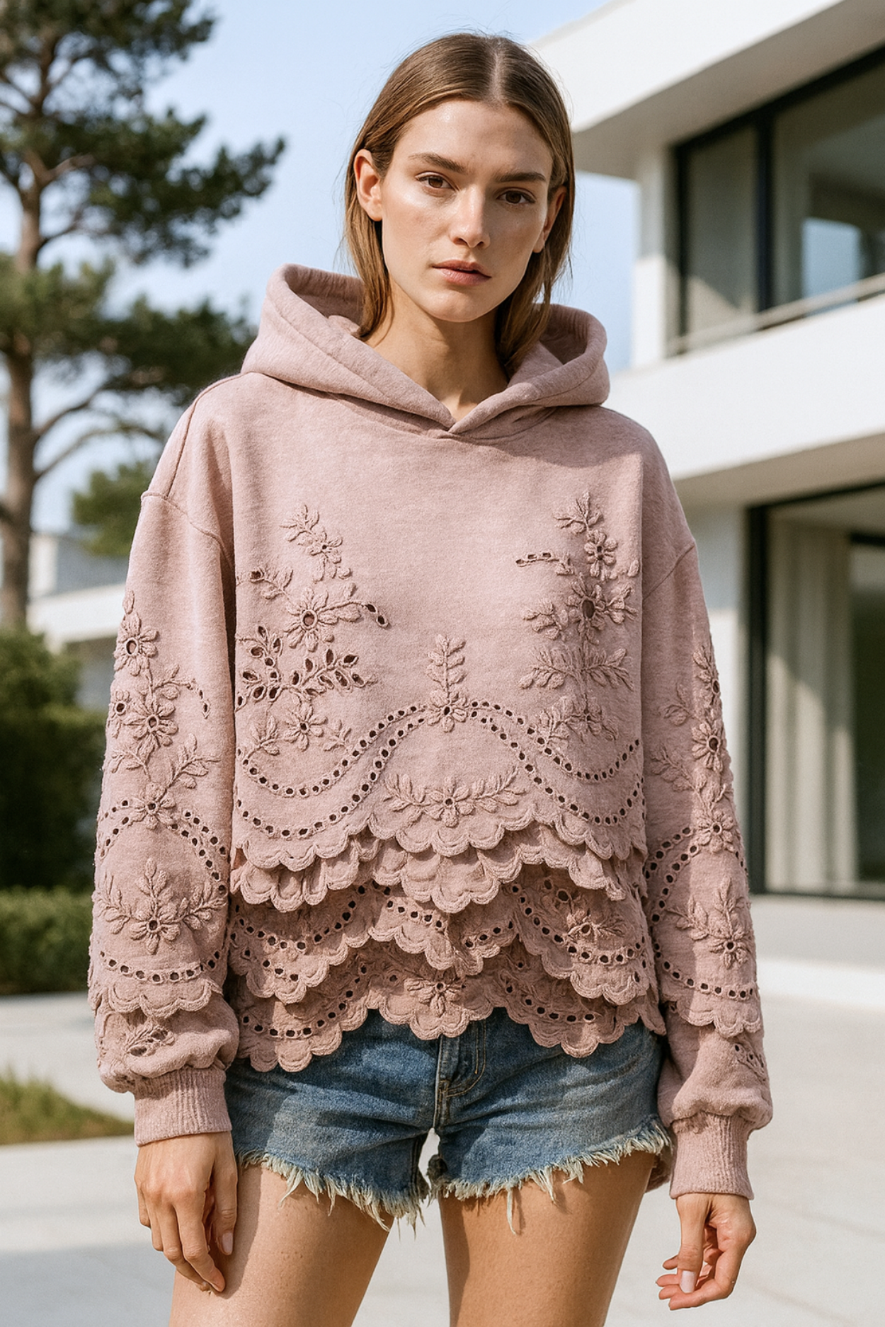 Lucia | Jumper with Lace Details
