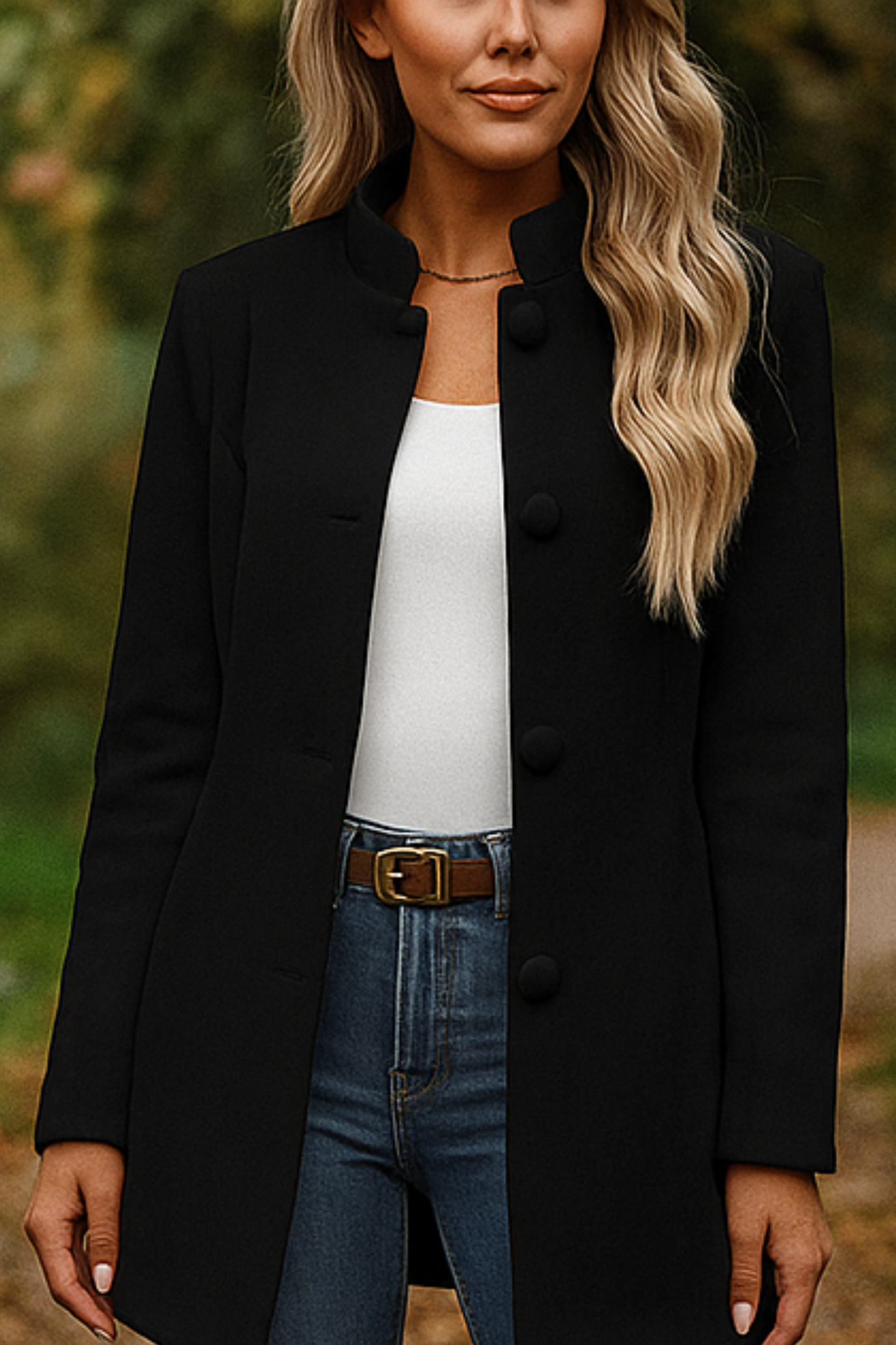 Claire Elegant Jacket - Black