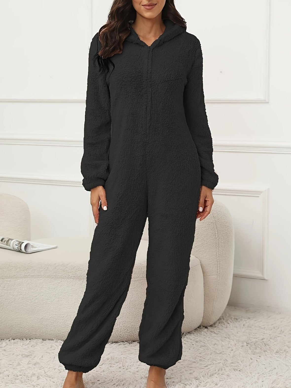 WW | Hooded Lounge Jumpsuit For Stylish Winter Comfort For Women