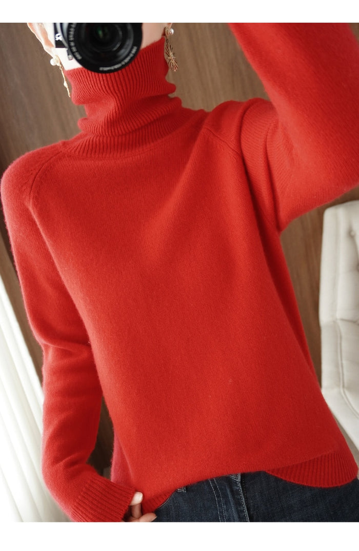 WW | Turtleneck Sweater Soft quality Casual fit Ribbed details