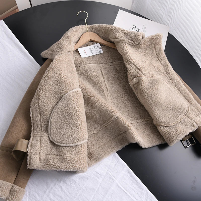WW | Suede Winter Jacket Warm & Stylish