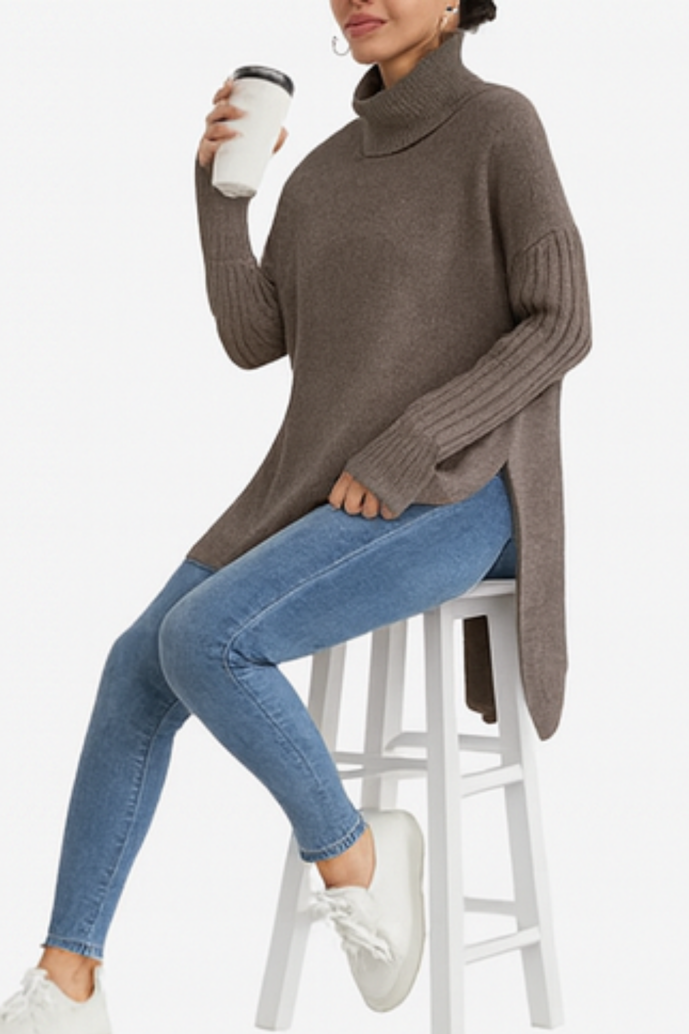 Bridgette | Long Turtleneck Sweater
