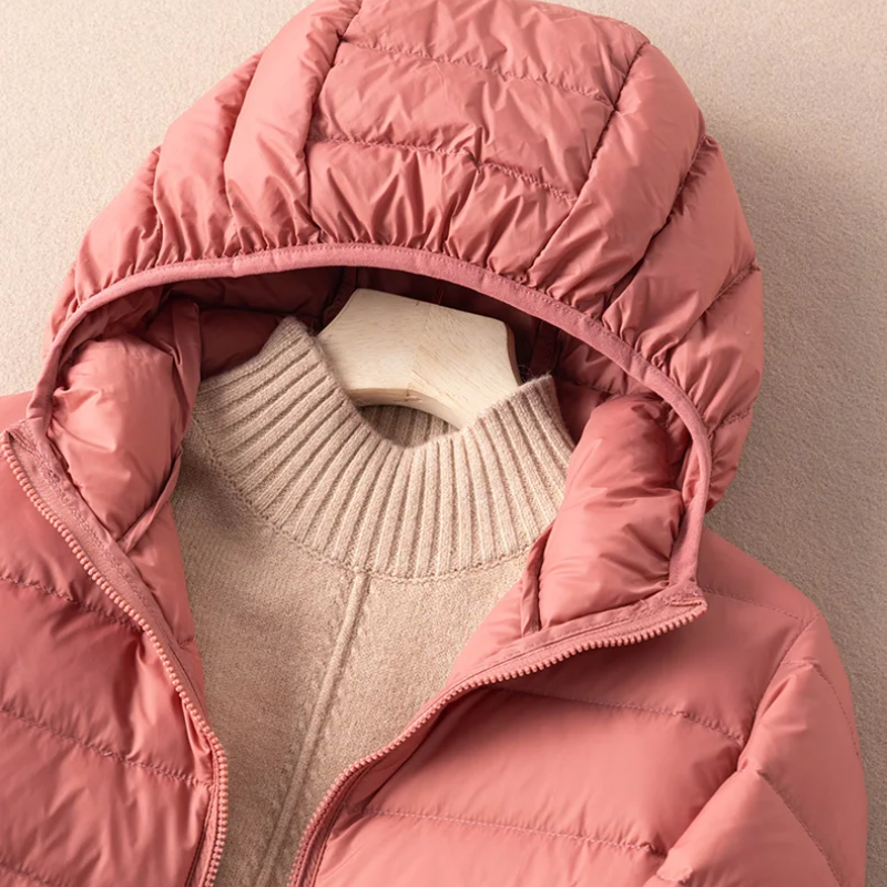 WW | Quilted Jacket Lightweight with Hood Warm Lined Casual Fit