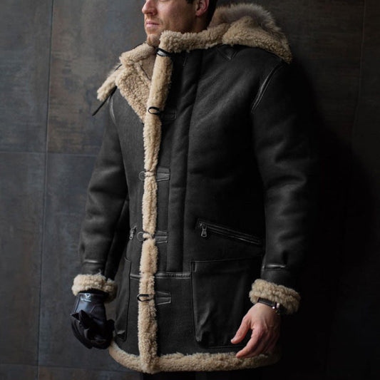 WW | Warme Winterparka mit Kragen für Herren