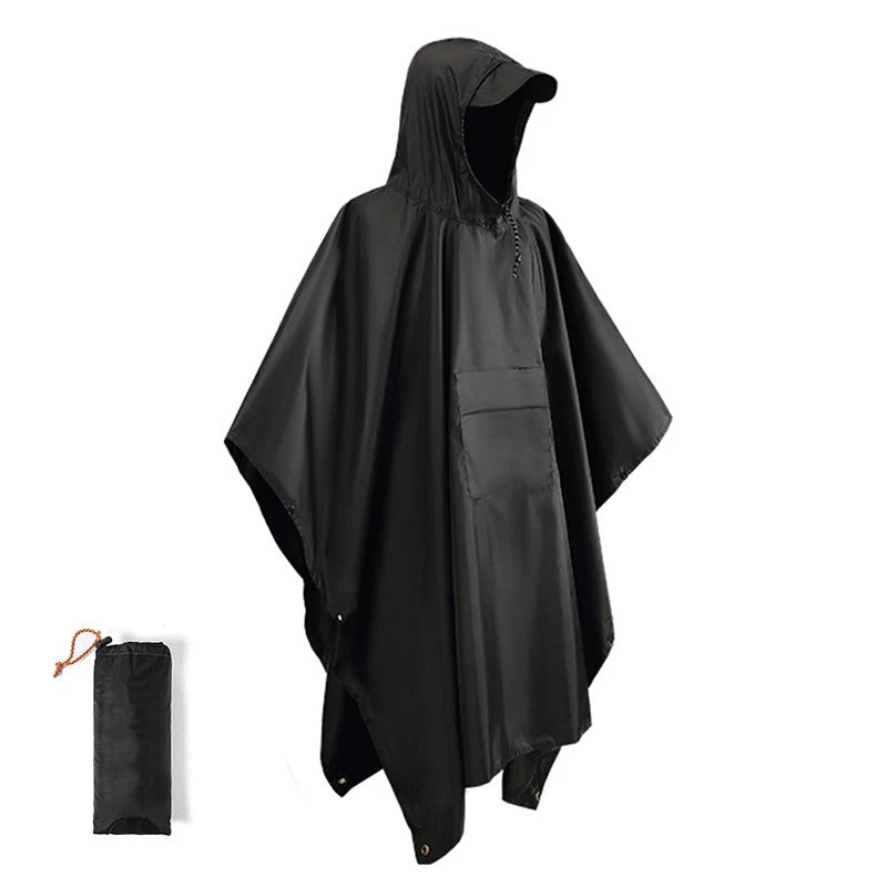 WW | Waterproof Poncho Backpack Cover for Hiking