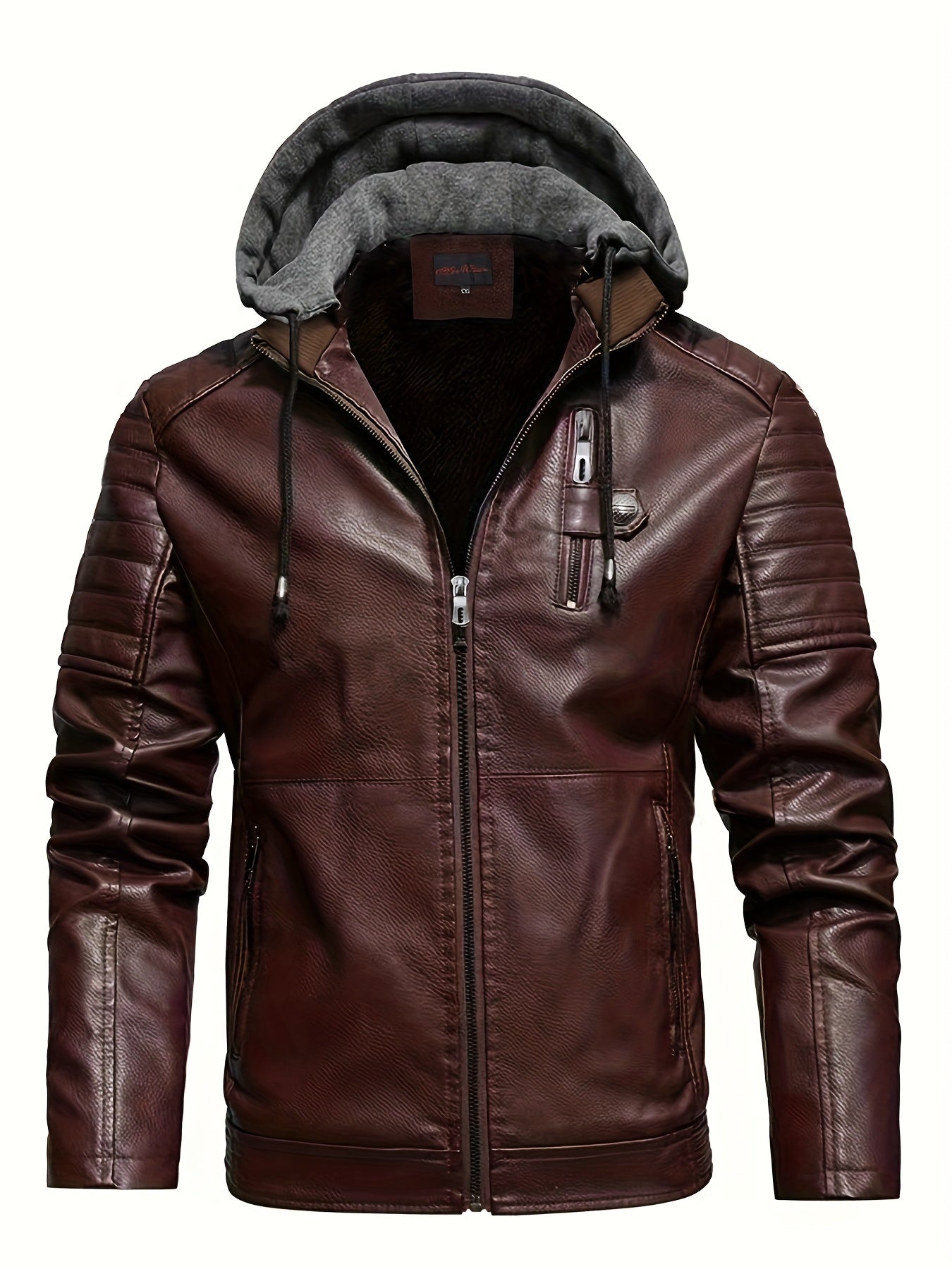 WW | Modische Winddichte Lederjacke