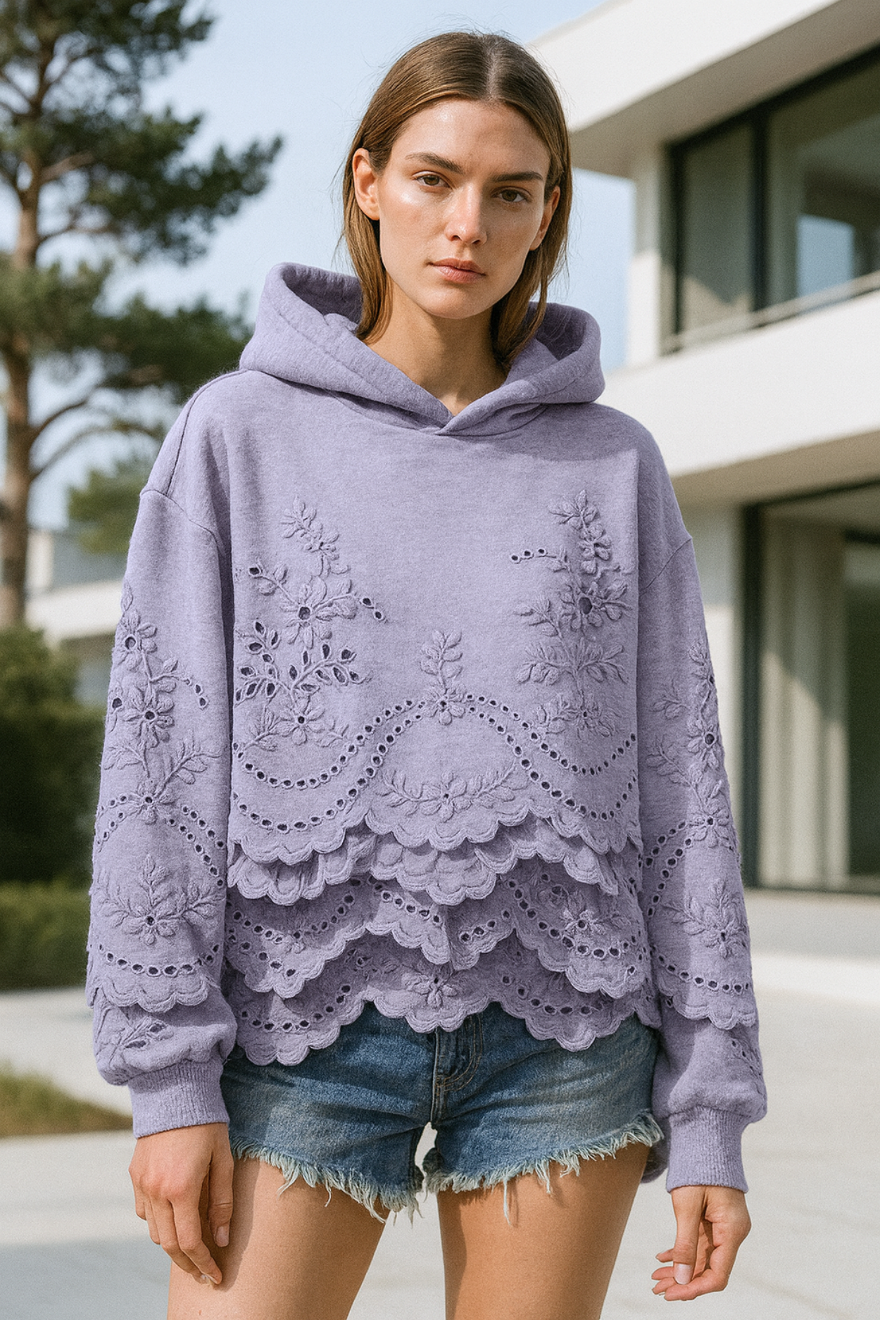 Lucia | Jumper with Lace Details