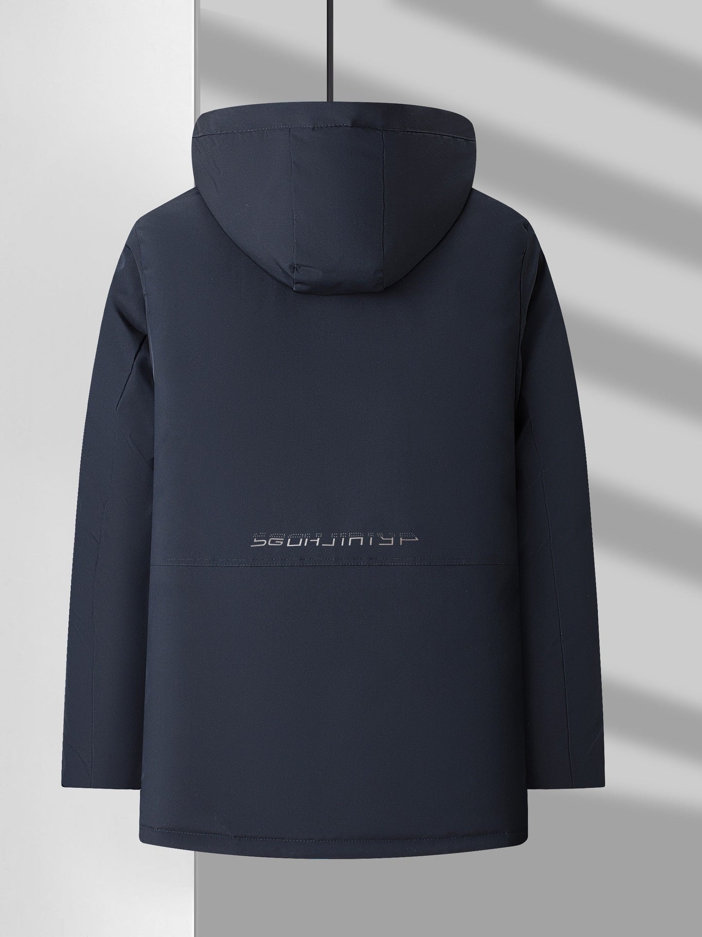 WW | Hooded Long Sleeve Zip-Up Padded Winter Jacket for Men - Perfect for Outdoor Activities