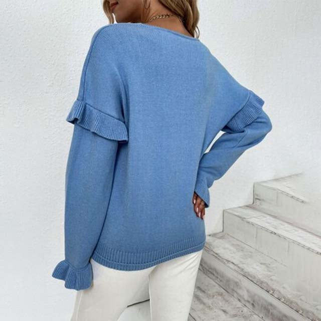 WW | Lässiger und Bequemer Strickpullover für Damen