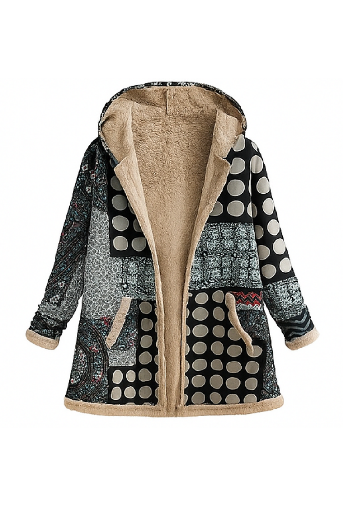 Lamelia Jacket with Fleece Lining - Black