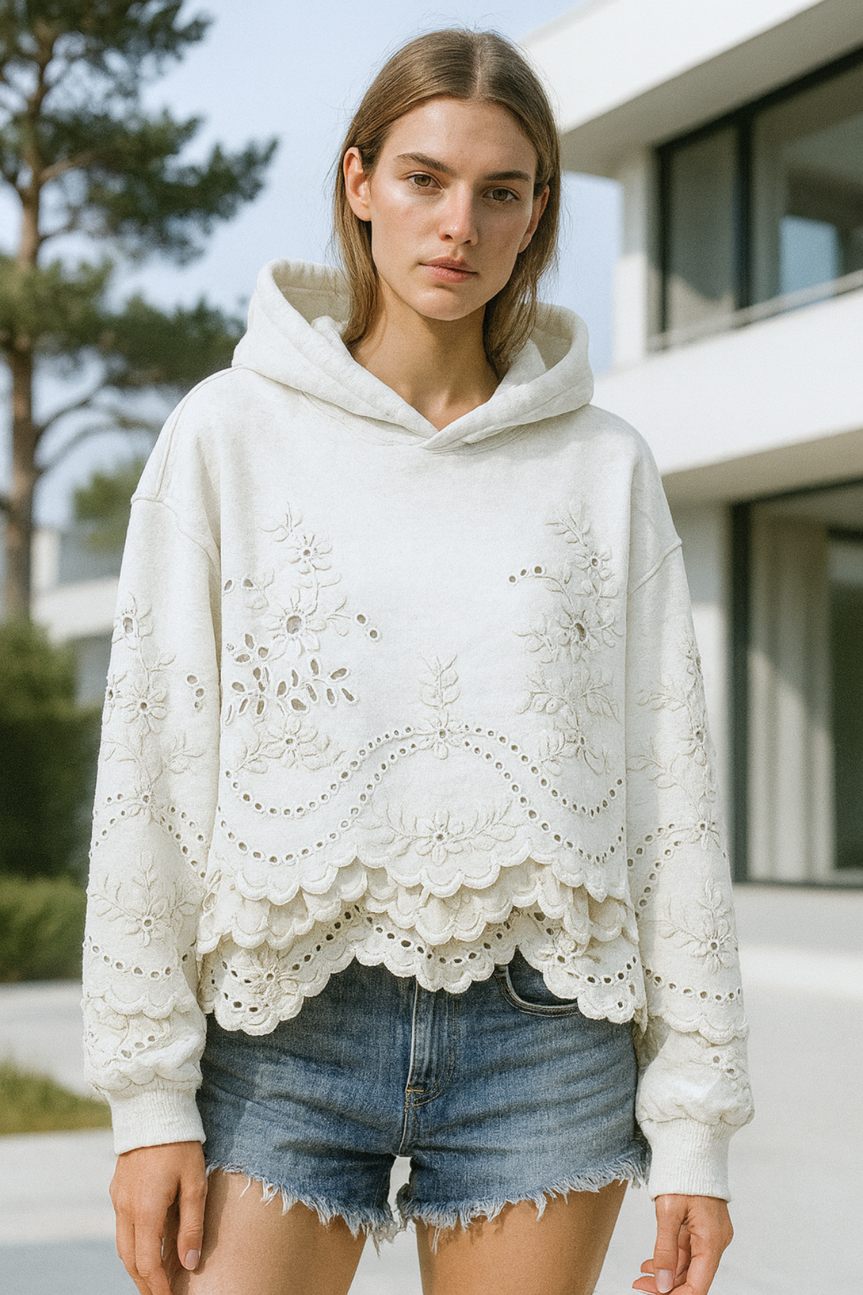 Lucia | Jumper with Lace Details