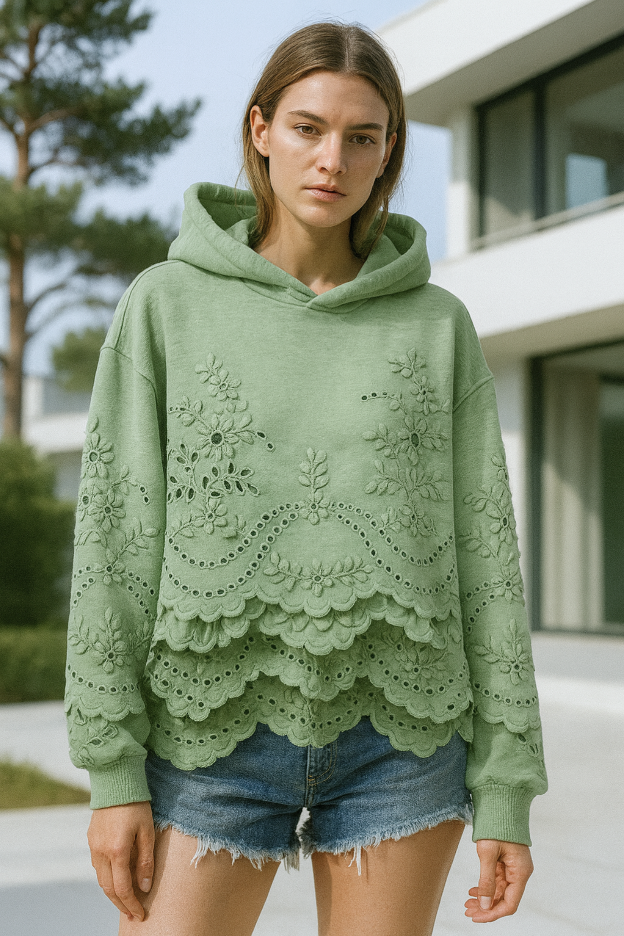 Lucia | Jumper with Lace Details