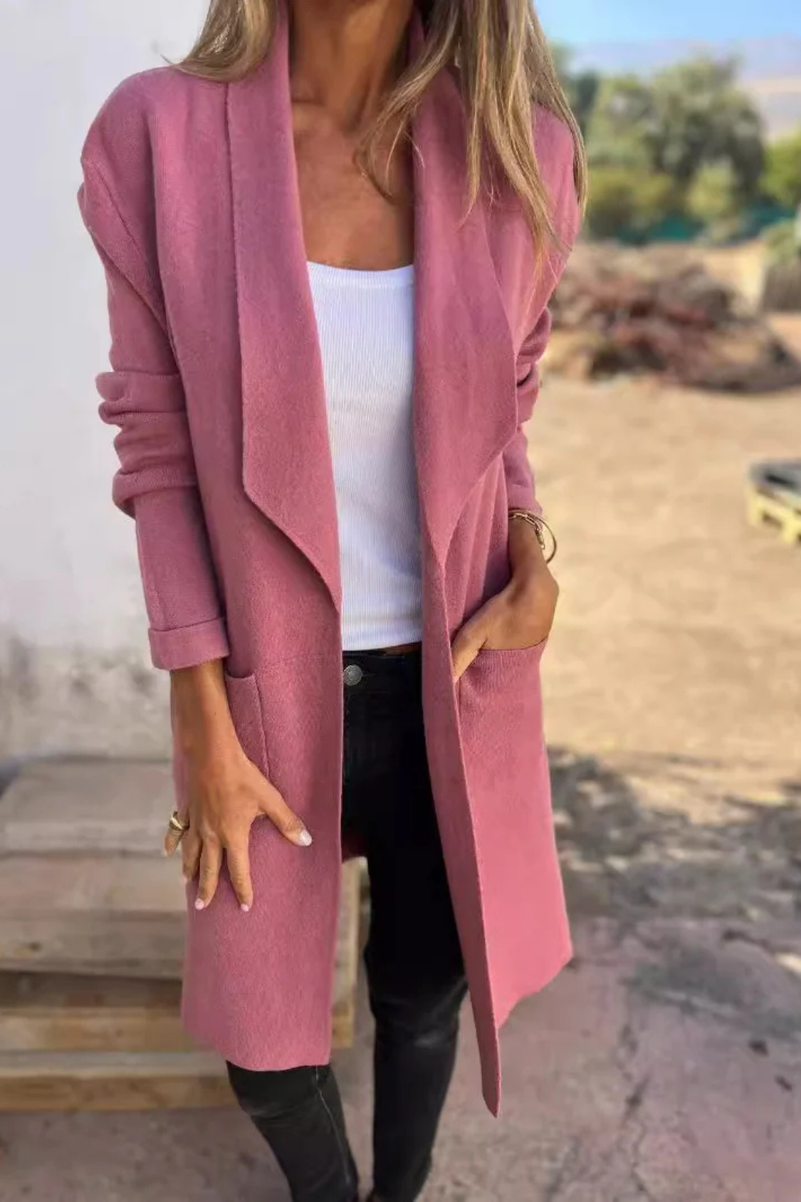 Nisha Langer Cardigan - Pink