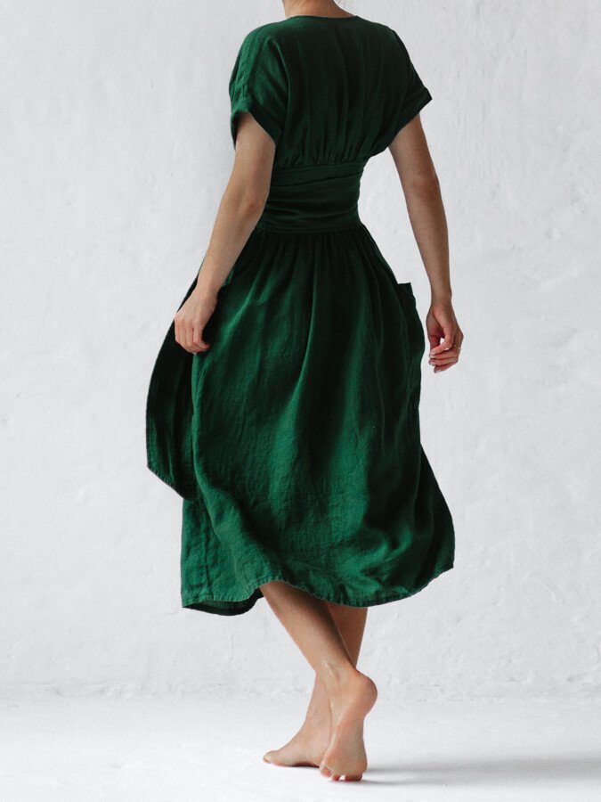 WW | Fließendes Leinenkleid