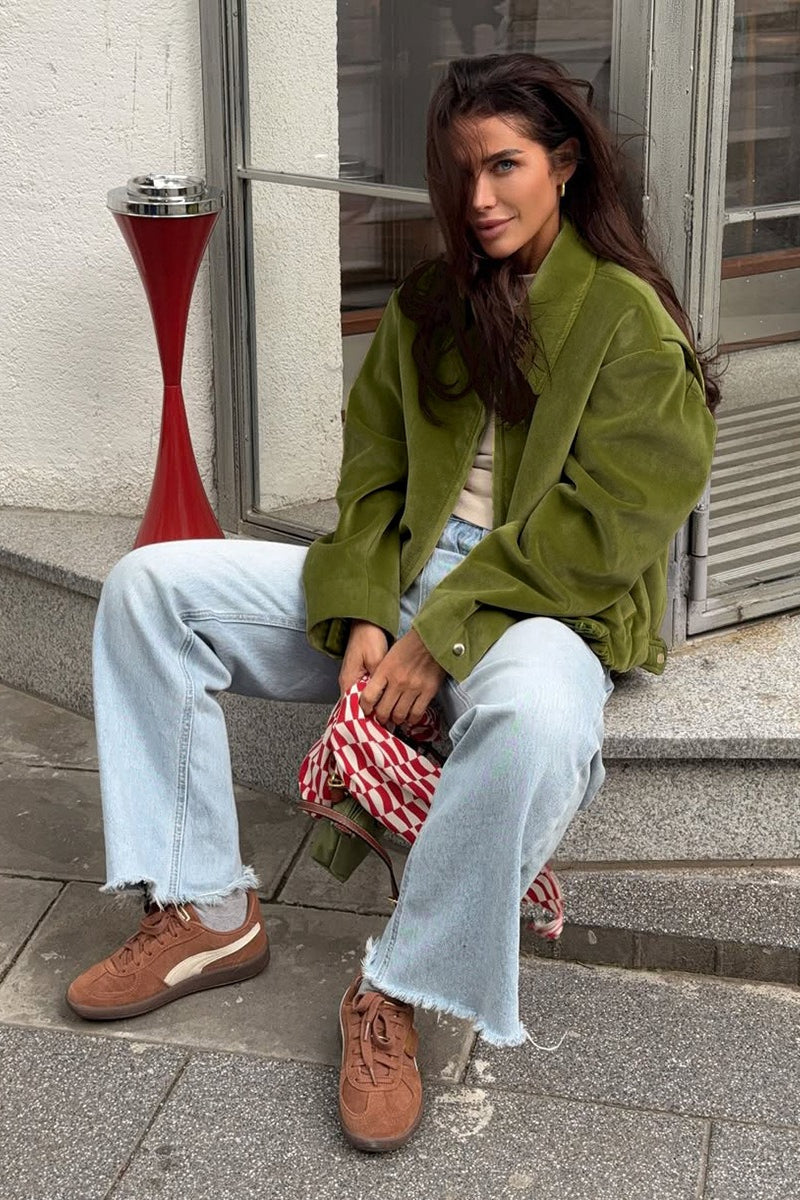 WW | Velvet Baseball Style Jacket