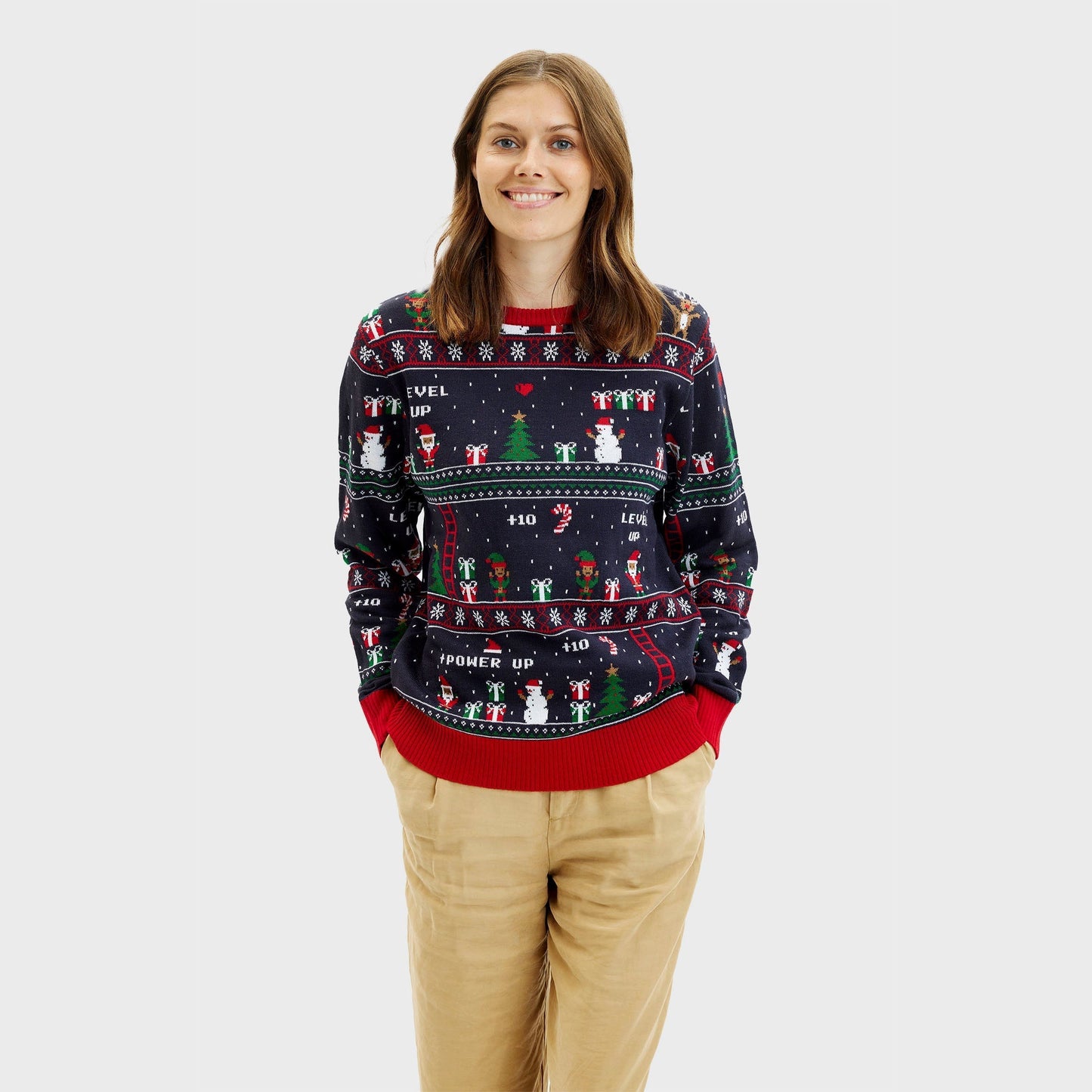 WW | Vintage Gamer WeihnachtsPullover - Damen