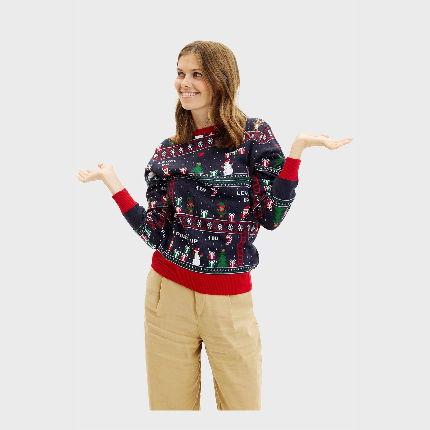 WW | Vintage Gamer WeihnachtsPullover - Damen