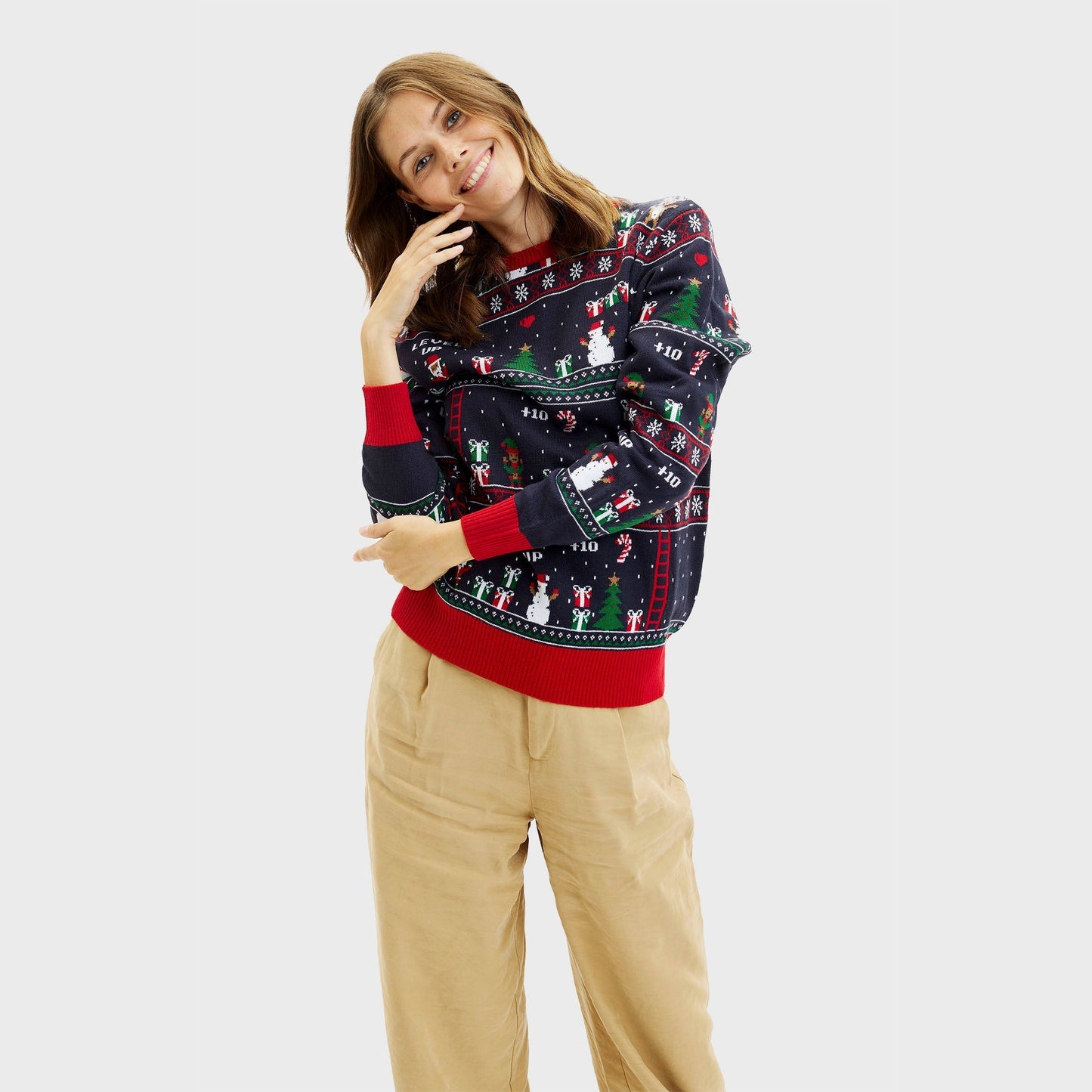 WW | Vintage Gamer WeihnachtsPullover - Damen