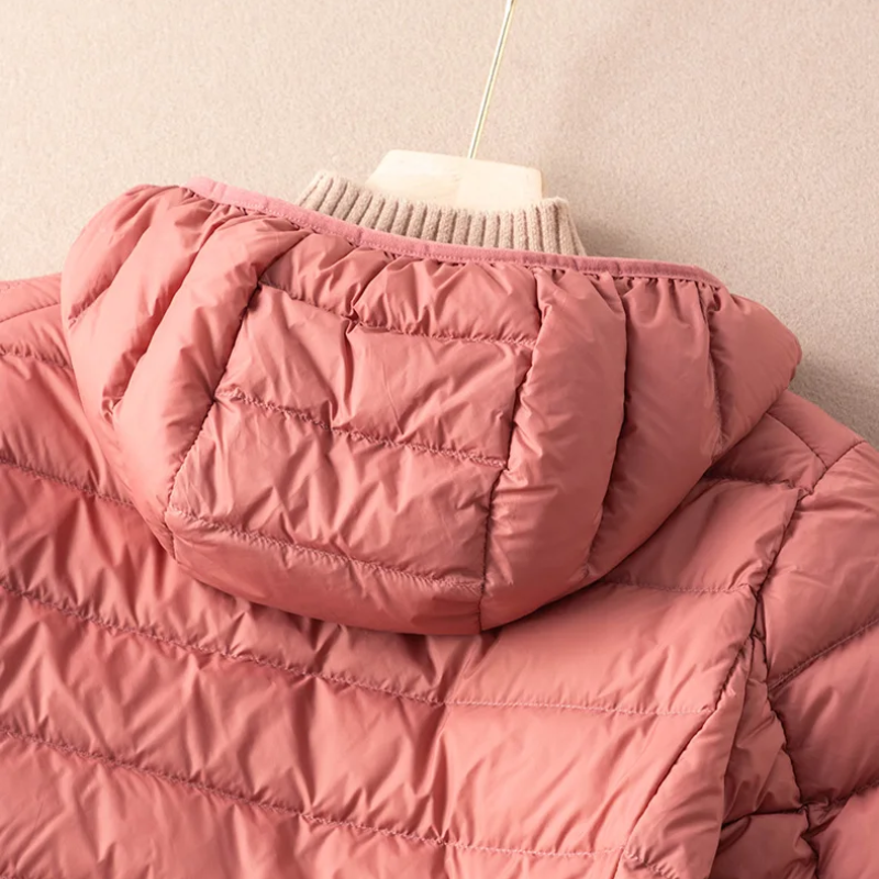 WW | Quilted Jacket Lightweight with Hood Warm Lined Casual Fit