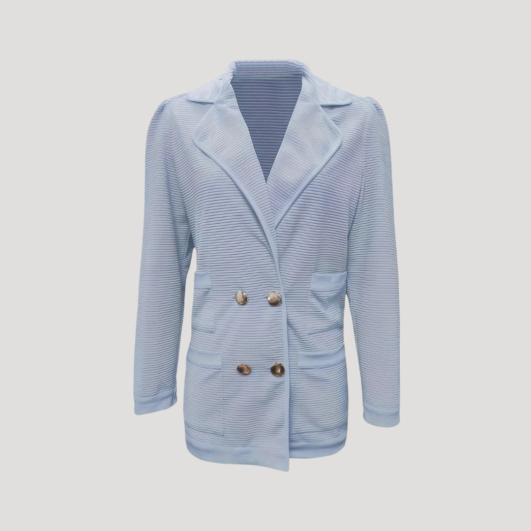 WW | Gerippte doppelte Blazerjacke