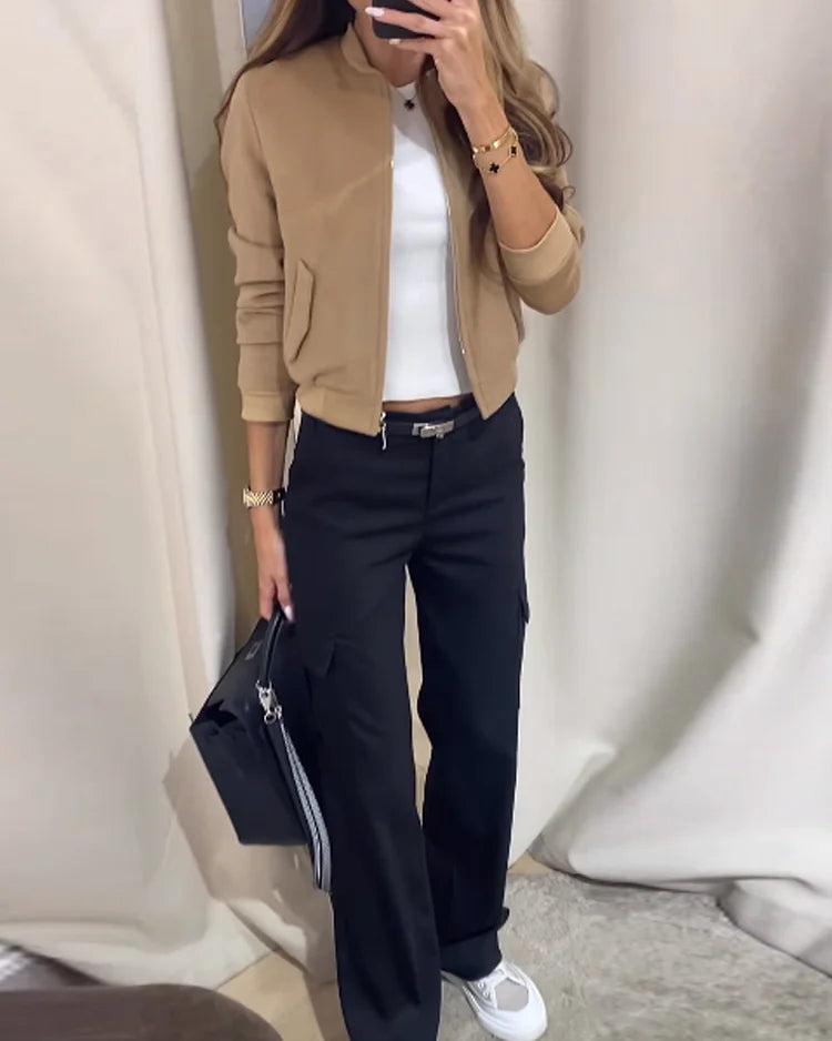 WW | Fashionable Women's Bomber Jacket