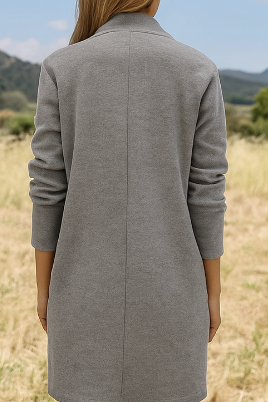 Nisha Long Cardigan - Grey