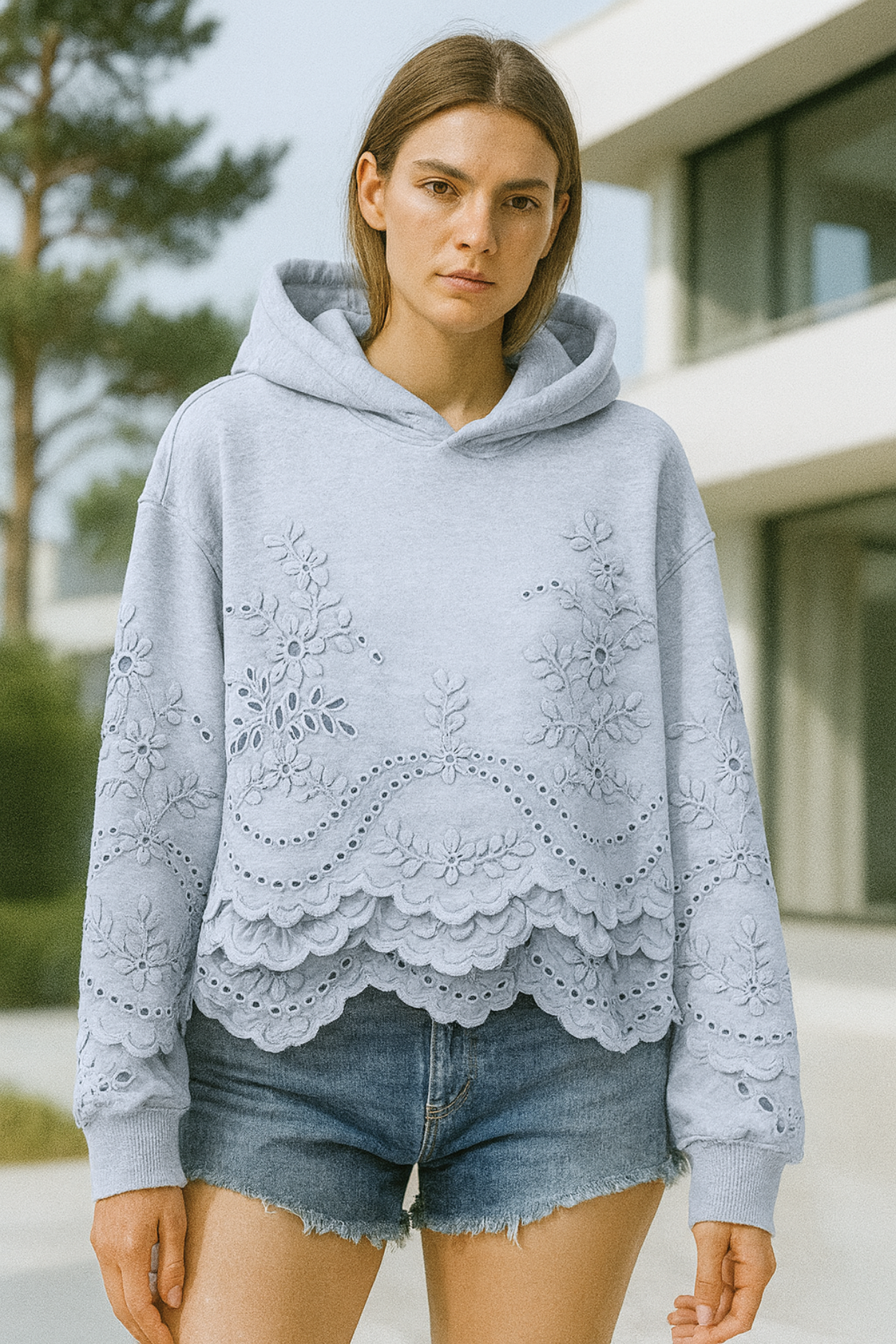 Lucia | Jumper with Lace Details