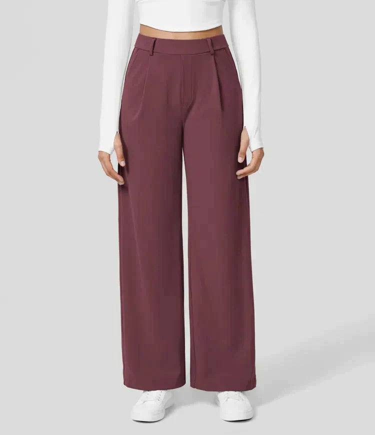 WW | Damenhose mit weitem Bein - High Waist, Business & Casual geeignet