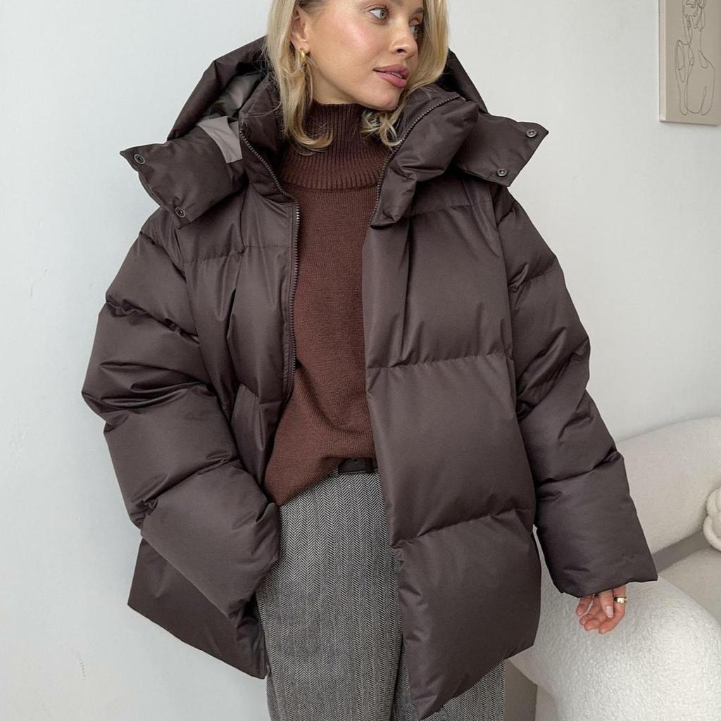 WW | Padded Jacket Brown Warm Winter Coat Comfortable