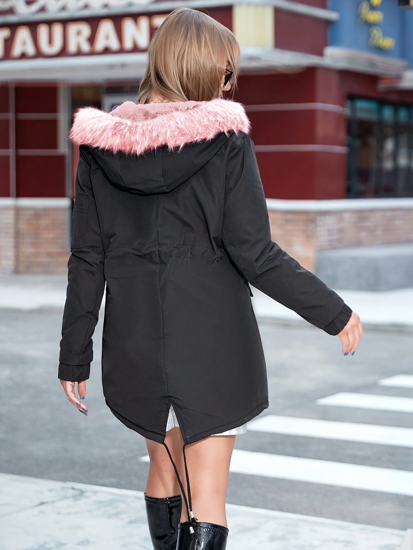 WW | Women's Fleece Parka Winter Jacket with Faux Fur - Perfect for Outdoor Activities