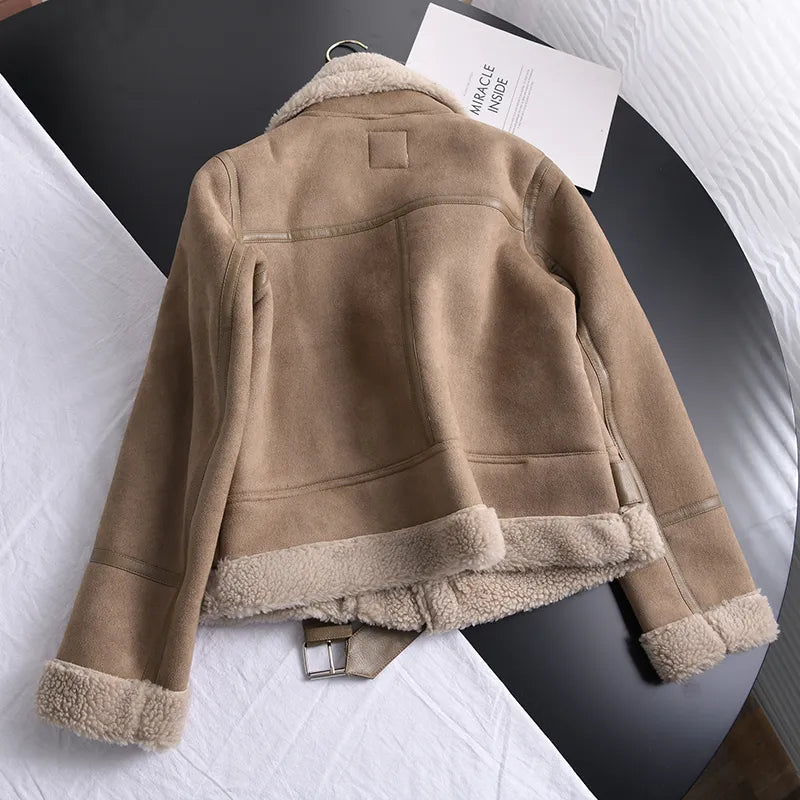 WW | Suede Winter Jacket Warm & Stylish