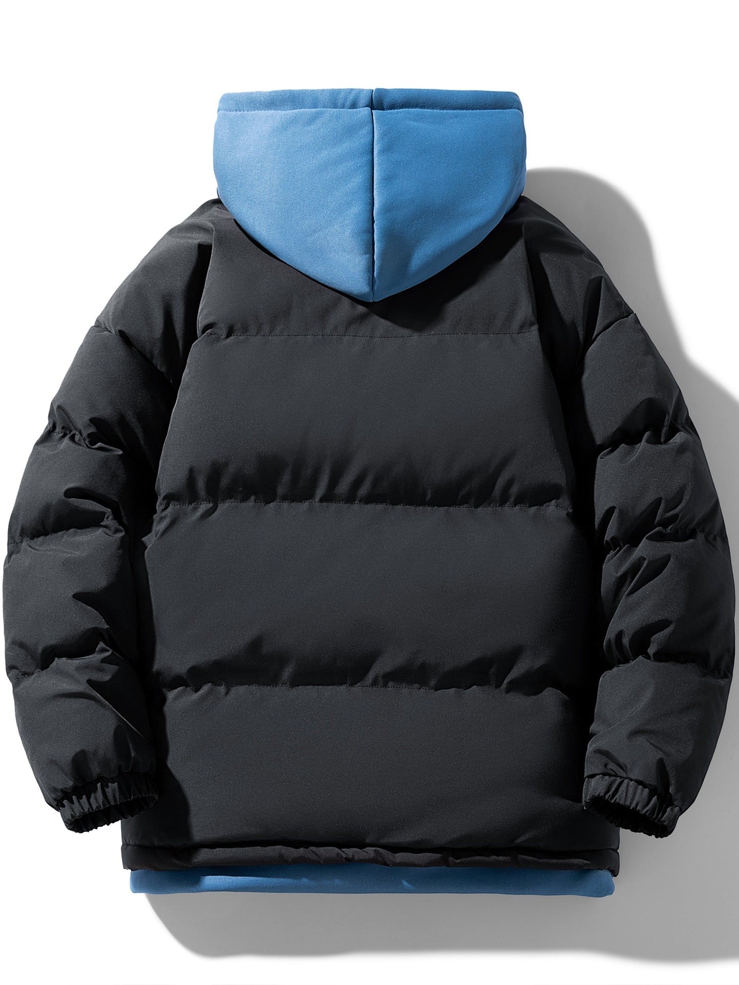 WW | Fake Two-Piece Hooded Winter Jacket for Men - Perfect for Outdoor Activities